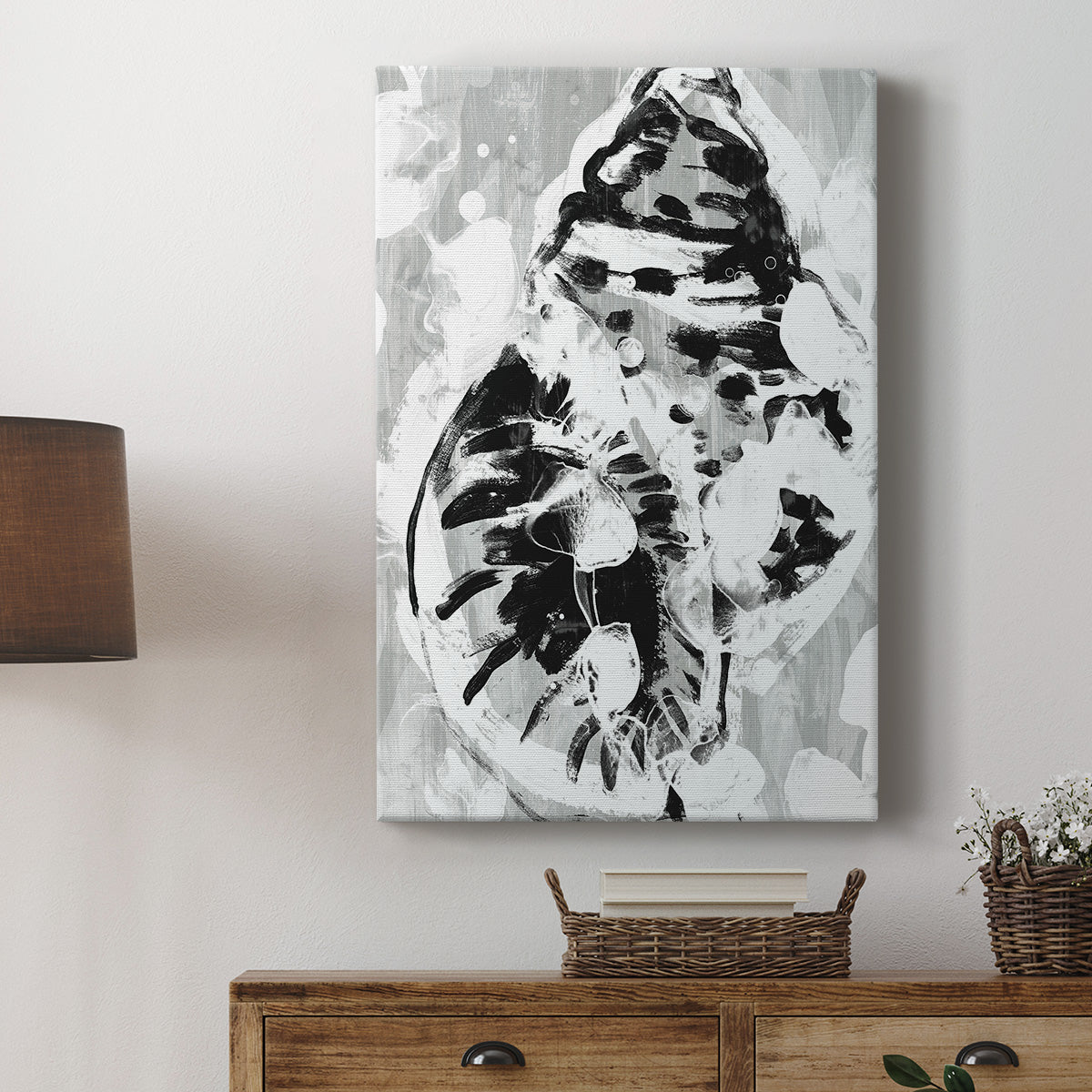 Ocean Inkblot IV Premium Gallery Wrapped Canvas - Ready to Hang