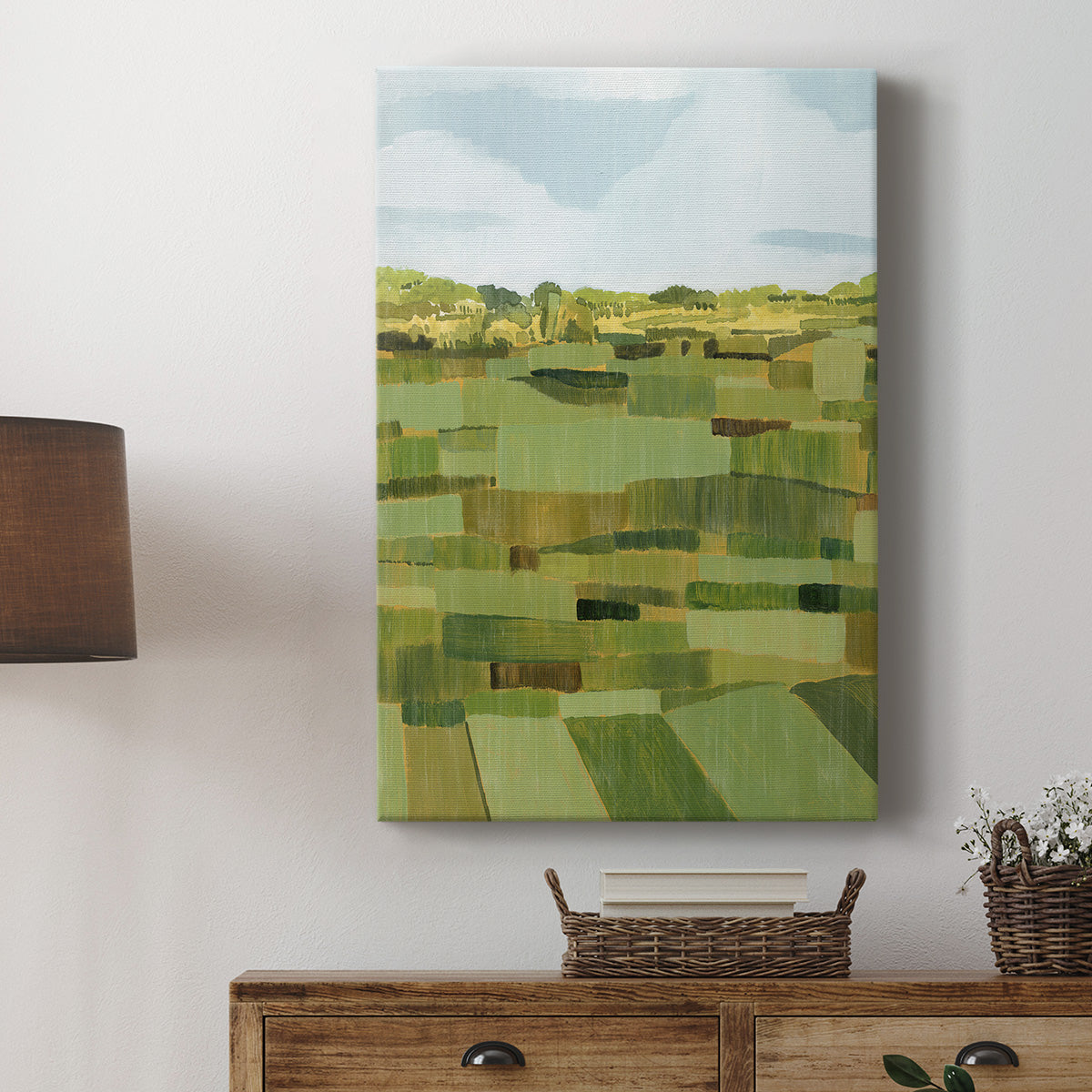 Woven Pasture I Premium Gallery Wrapped Canvas - Ready to Hang