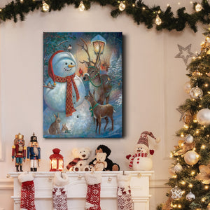 Hello Mr. Snowman! Premium Gallery Wrapped Canvas - Ready to Hang