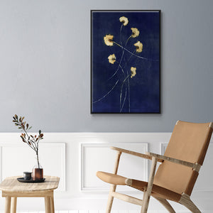 Indigo 1 - Framed Premium Gallery Wrapped Canvas L Frame - Ready to Hang