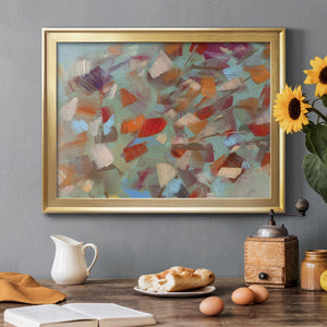 Confetti Party - Modern Framed Canvas Print