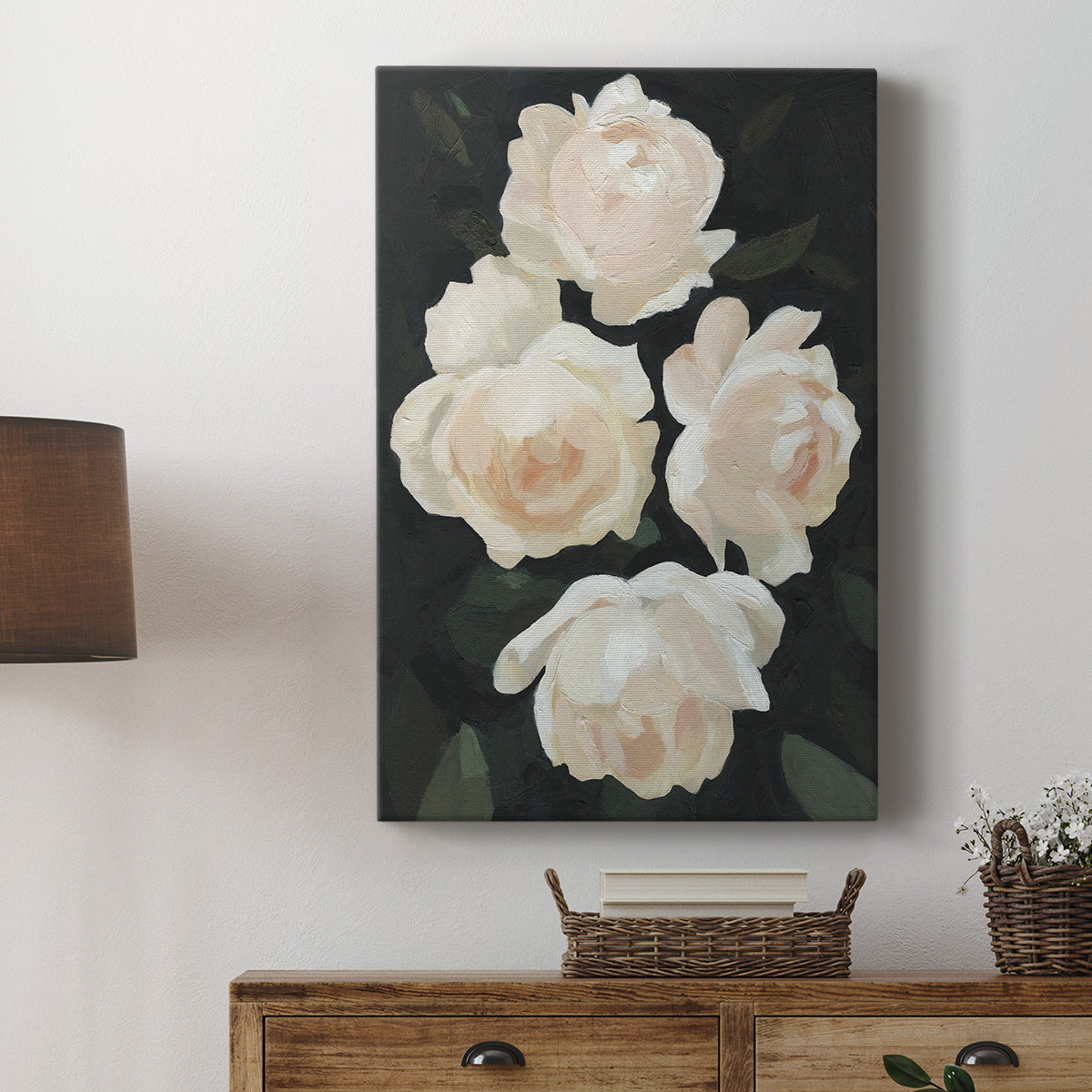 Nighttime Flora I Premium Gallery Wrapped Canvas - Ready to Hang