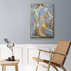 Grey Maiden II - Framed Premium Gallery Wrapped Canvas L Frame - Ready to Hang