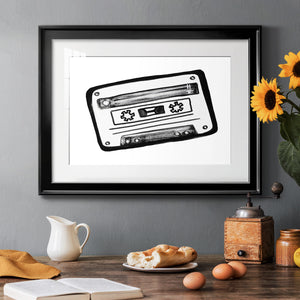 Cassette Sketch - Modern Framed Art Print