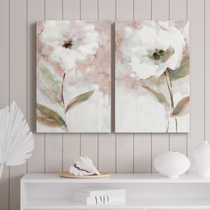 Summer Bloom I Premium Gallery Wrapped Canvas - Ready to Hang - Set of 2 - 8 x 12 Each