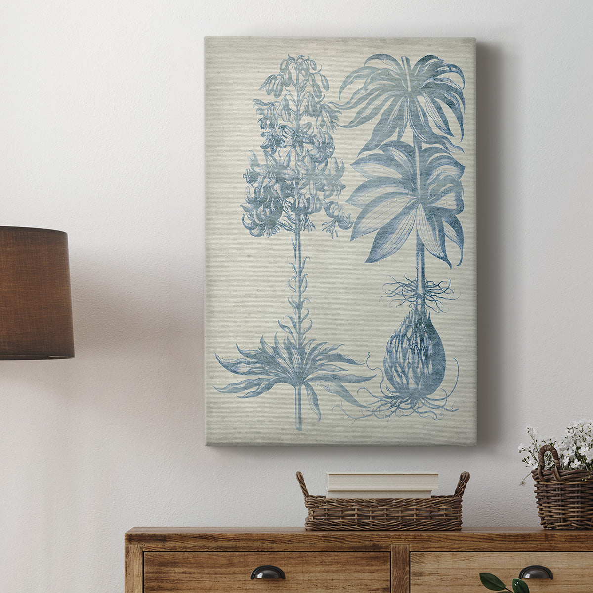 Blue Fresco Floral I Premium Gallery Wrapped Canvas - Ready to Hang