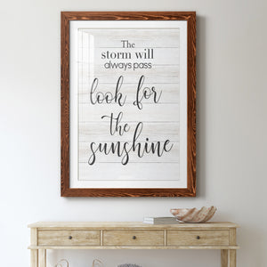 Look for the Sunshine - Premium Framed Print - Distressed Barnwood Frame - Ready to Hang