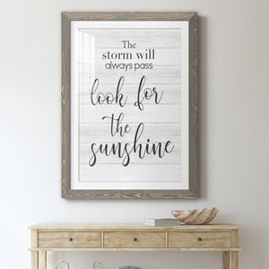 Look for the Sunshine - Premium Framed Print - Distressed Barnwood Frame - Ready to Hang