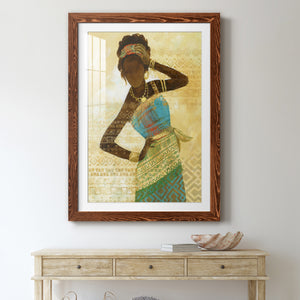 Tribal Vision II - Barnwood Framed Art Print