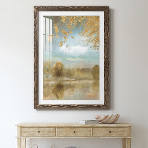 Golden Fall - Premium Framed Print - Distressed Barnwood Frame - Ready to Hang