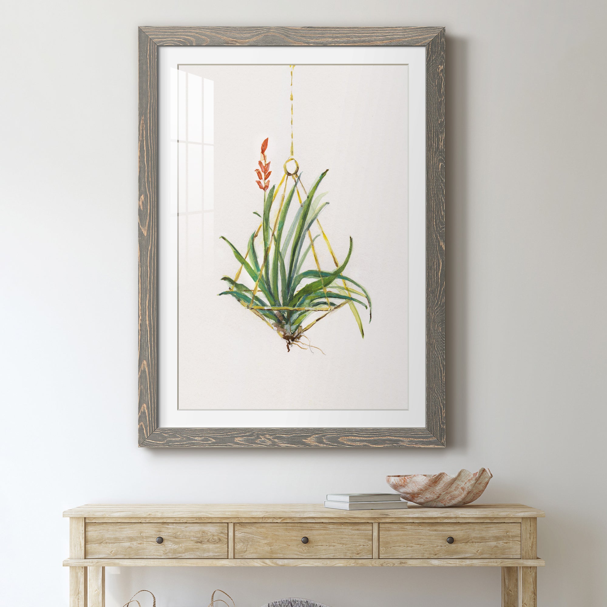 Gardenaire I - Barnwood Framed Art Print