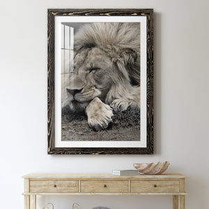 Sleepy Afternoon in Masai Mara - Barnwood Framed Art Print