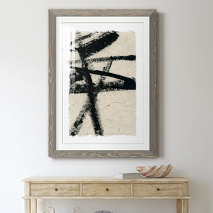 Lines Crossed III - Premium Framed Print - Distressed Barnwood Frame - Ready to Hang