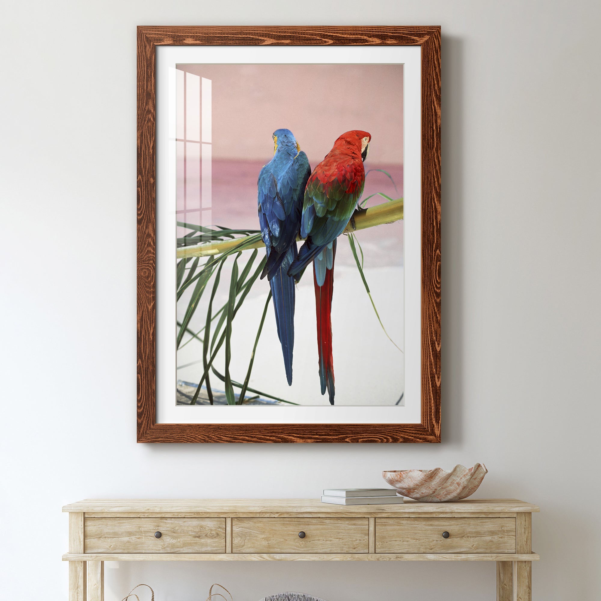 Palm Parrots - Barnwood