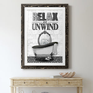 Relax and Unwind - Barnwood Framed Art Print