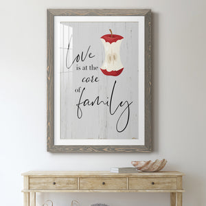 Core of Family - Premium Framed Print - Distressed Barnwood Frame - Ready to Hang