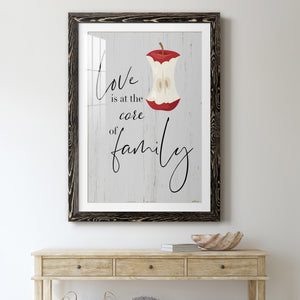 Core of Family - Premium Framed Print - Distressed Barnwood Frame - Ready to Hang