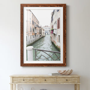 Venice Canal I - Premium Framed Print - Distressed Barnwood Frame - Ready to Hang