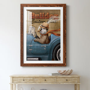 Bulldog Custom Cars - Premium Framed Print - Distressed Barnwood Frame - Ready to Hang