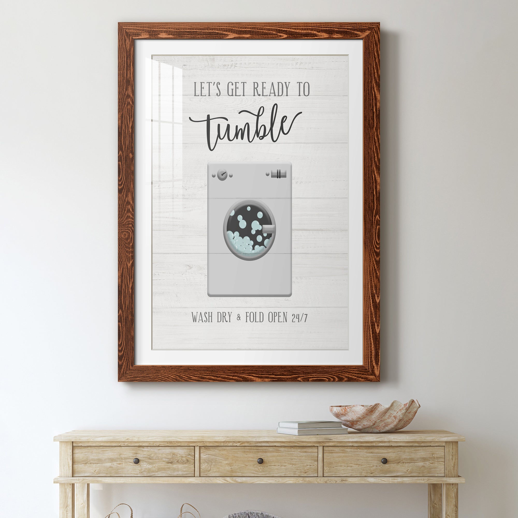 Tumble - Premium Framed Print - Distressed Barnwood Frame - Ready to Hang