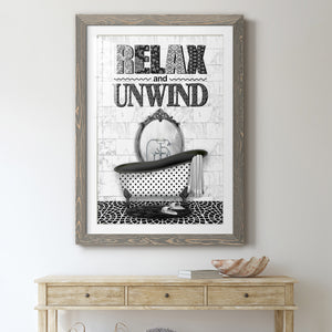 Relax and Unwind - Barnwood Framed Art Print