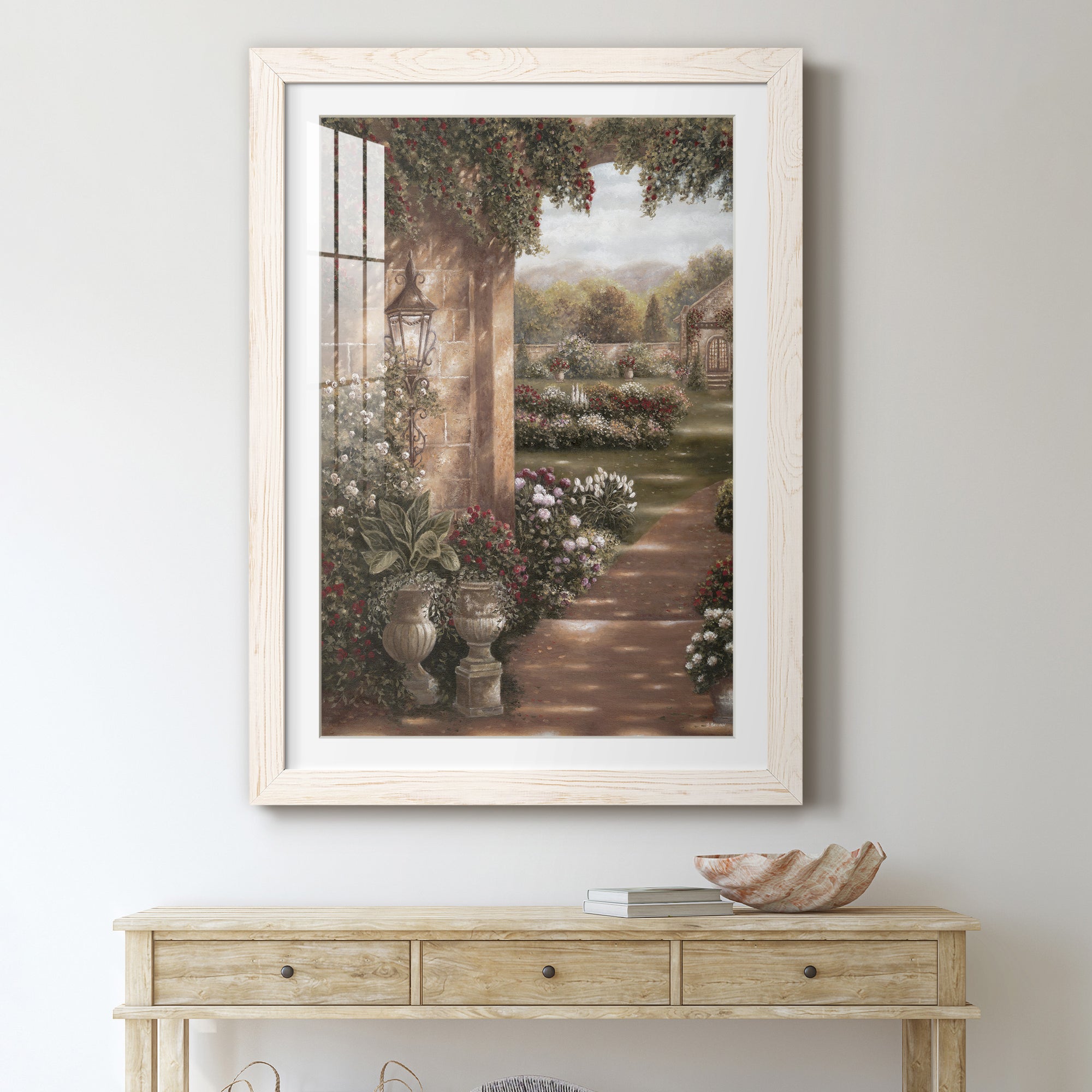 Evening in the Conservatory - Barnwood Framed Art Print