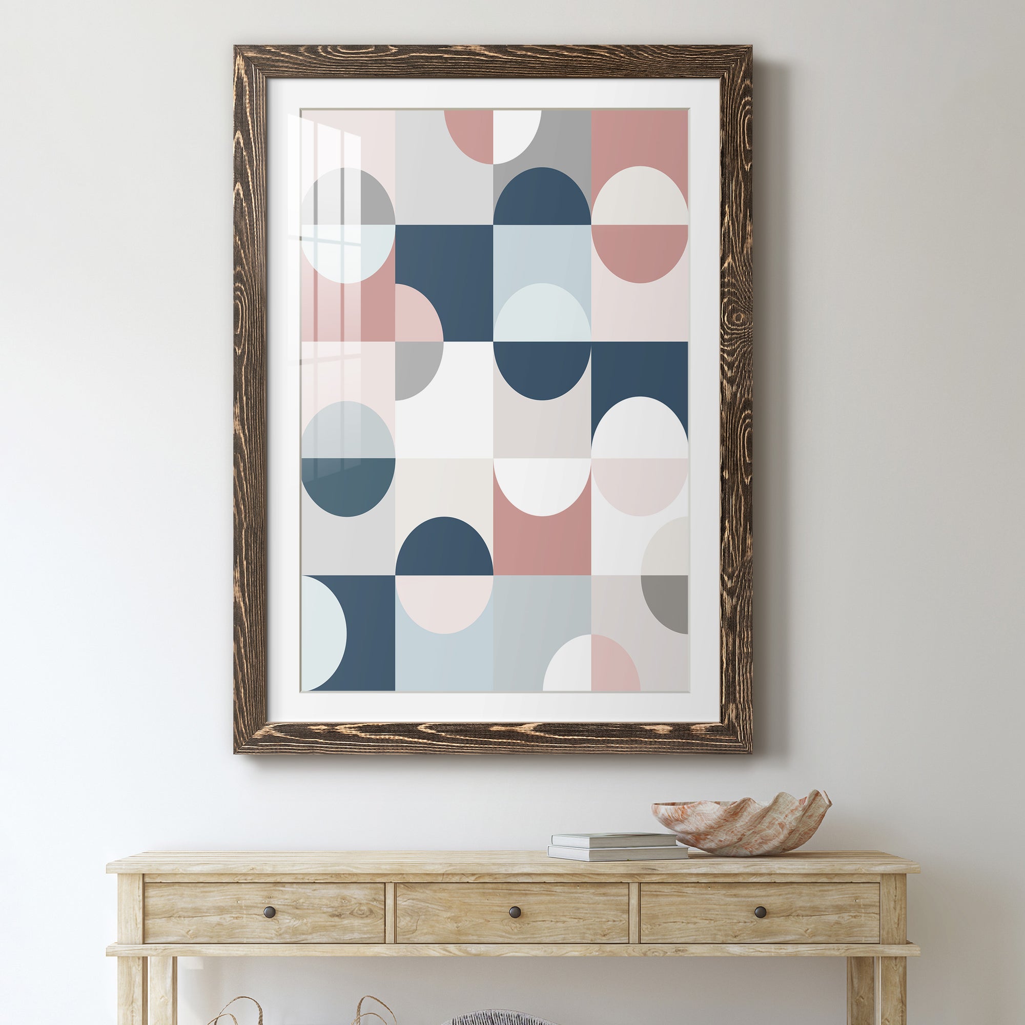 Modern Reflection - Barnwood Framed Art Print