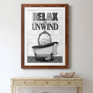 Relax and Unwind - Barnwood Framed Art Print