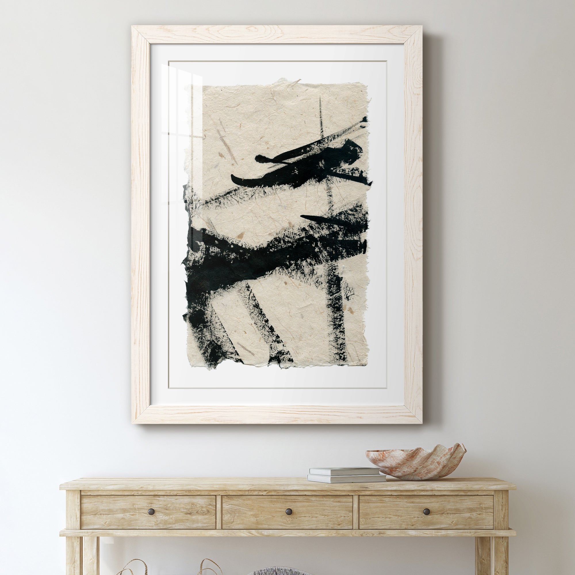 Lines Crossed II - Premium Framed Print - Distressed Barnwood Frame - Ready to Hang