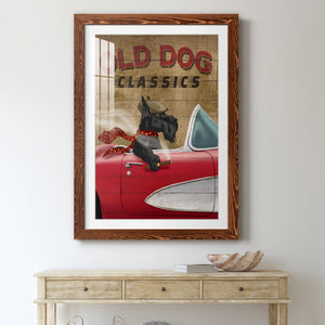 Old Dog Classics - Premium Framed Print - Distressed Barnwood Frame - Ready to Hang