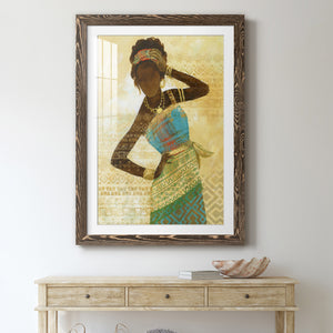 Tribal Vision II - Barnwood Framed Art Print