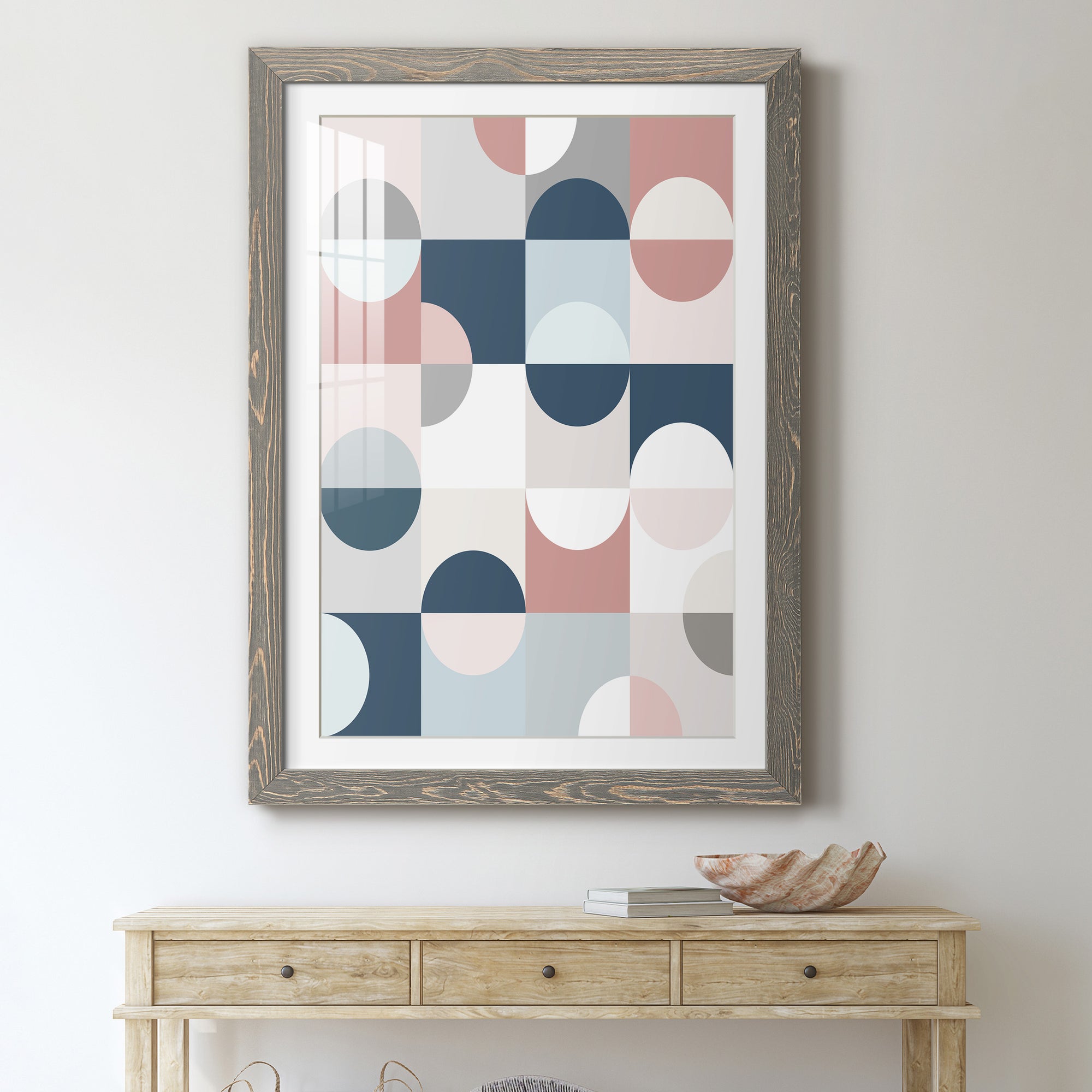 Modern Reflection - Barnwood Framed Art Print