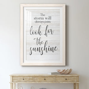 Look for the Sunshine - Premium Framed Print - Distressed Barnwood Frame - Ready to Hang