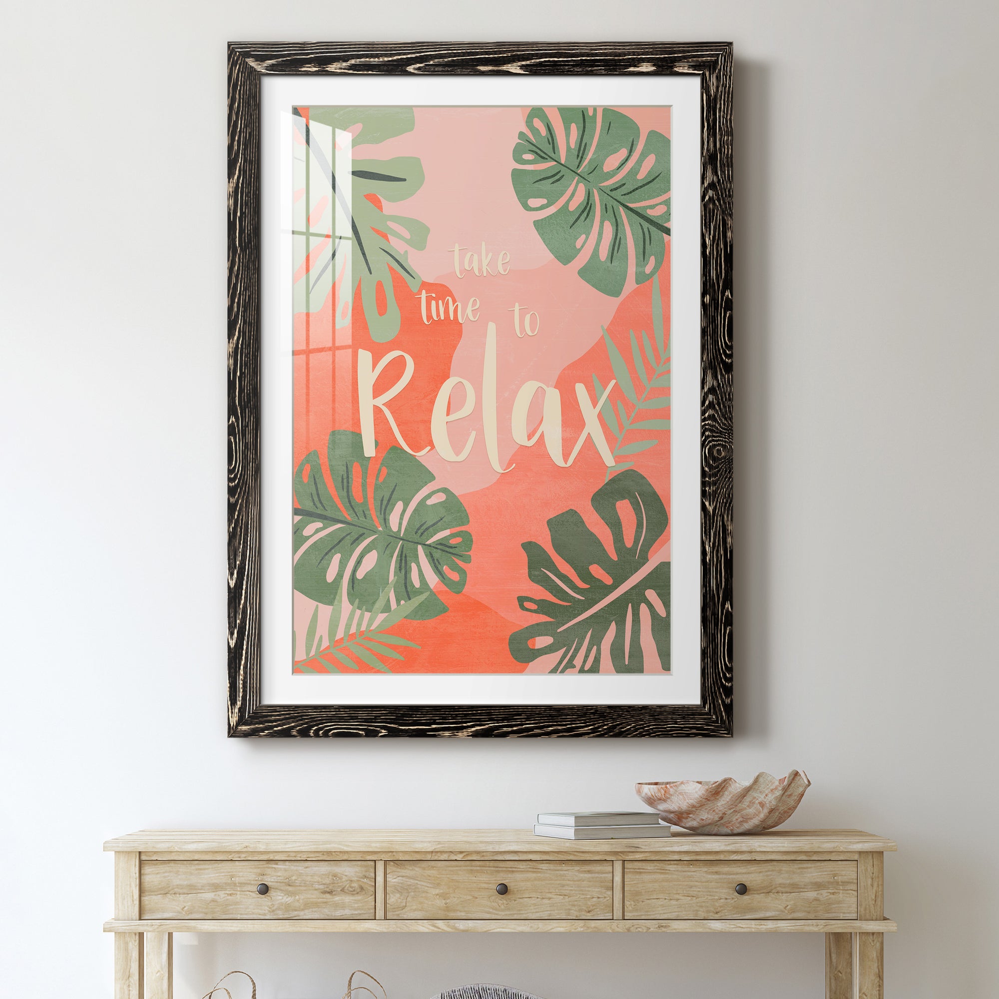 Take Time - Premium Framed Print - Distressed Barnwood Frame - Ready to Hang