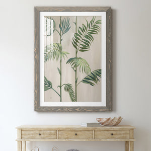 Modern Fronds I - Barnwood Framed Art Print