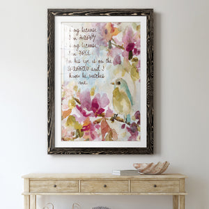 He Watches Me - Barnwood Framed Art Print