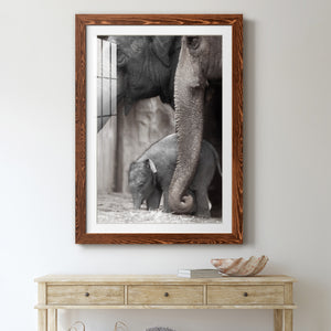 Family Moment - Barnwood Framed Art Print