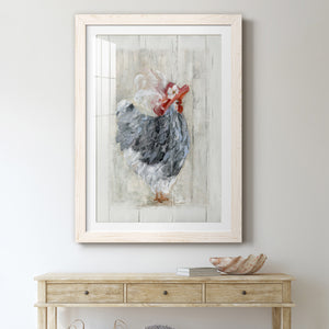 Sunday Best Hen - Barnwood Framed Art Print