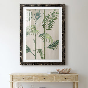 Modern Fronds I - Barnwood Framed Art Print