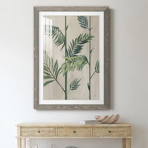 Modern Fronds II - Barnwood Framed Art Print