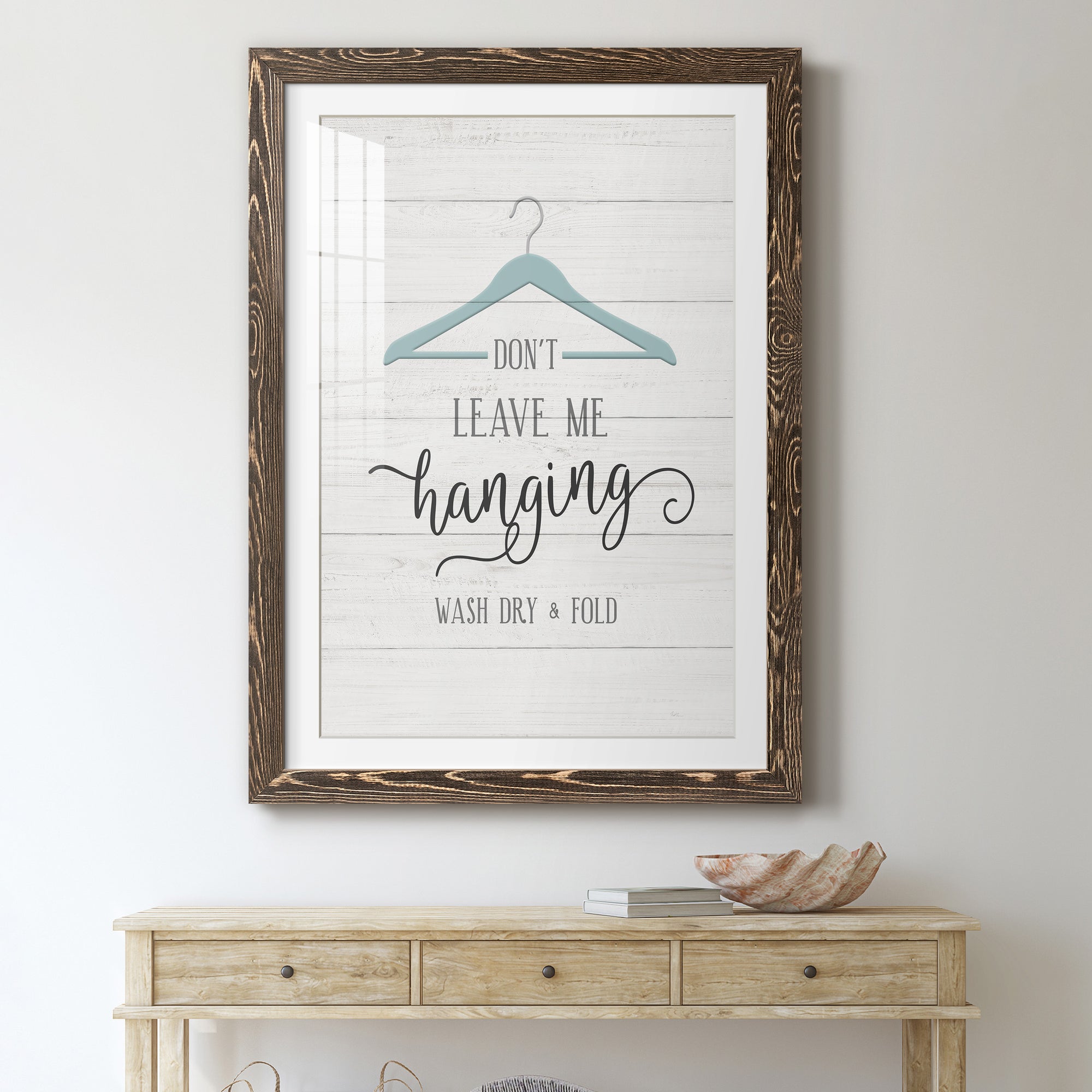 Don't Leave - Premium Framed Print - Distressed Barnwood Frame - Ready to Hang
