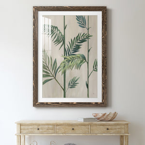 Modern Fronds II - Barnwood Framed Art Print