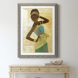 Tribal Vision II - Barnwood Framed Art Print