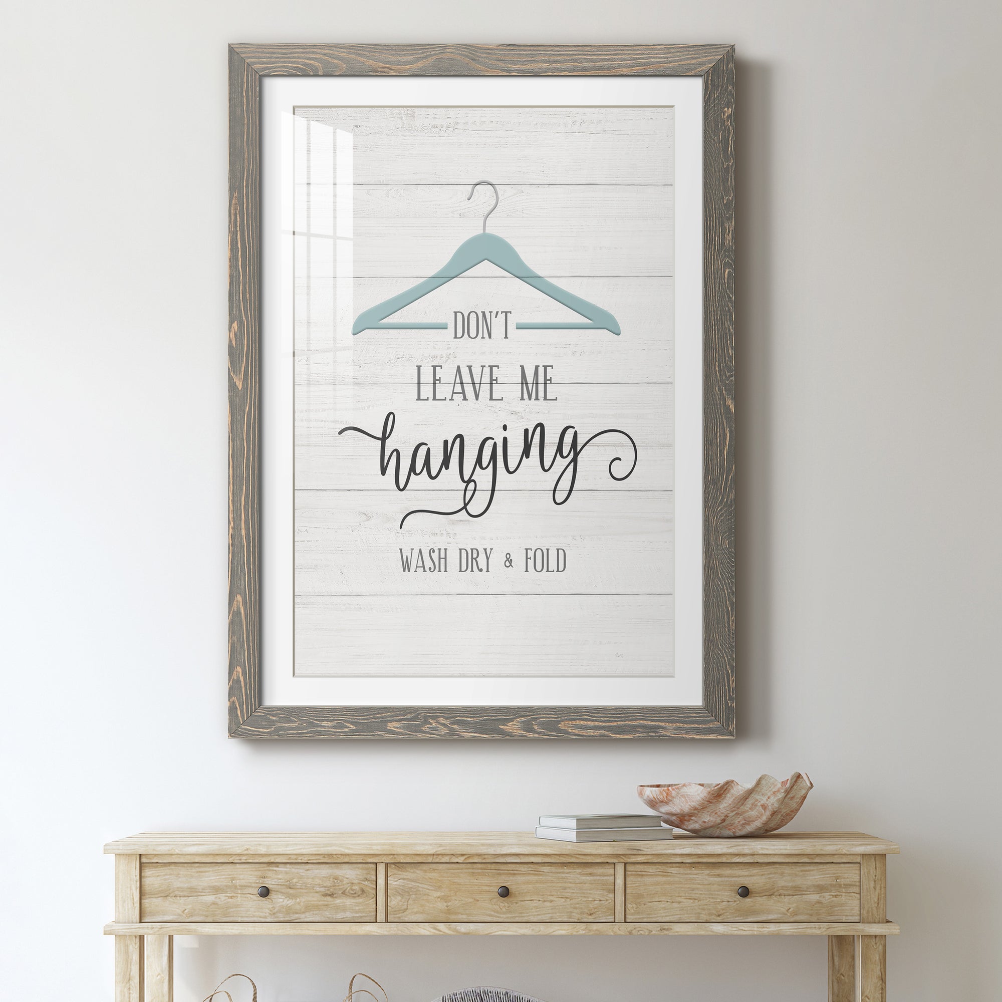 Don't Leave - Premium Framed Print - Distressed Barnwood Frame - Ready to Hang