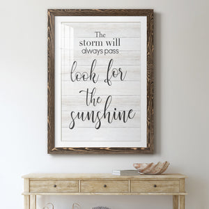 Look for the Sunshine - Premium Framed Print - Distressed Barnwood Frame - Ready to Hang