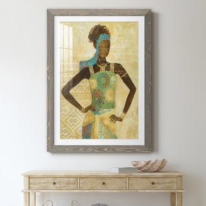 Tribal Vision I - Barnwood Framed Art Print