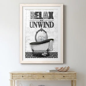 Relax and Unwind - Barnwood Framed Art Print
