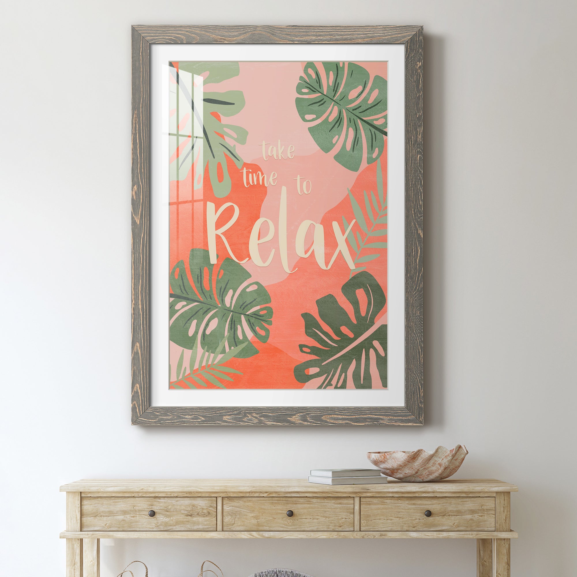 Take Time - Premium Framed Print - Distressed Barnwood Frame - Ready to Hang