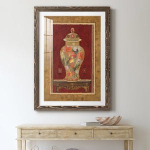Romantic Urn II - Barnwood Framed Art Print