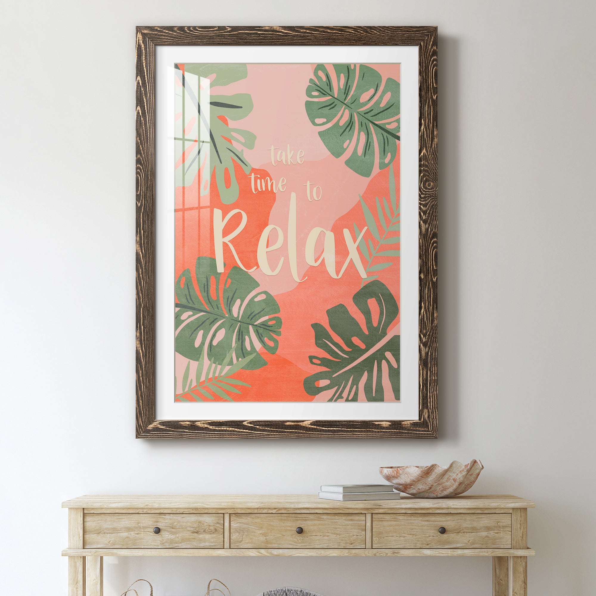 Take Time - Premium Framed Print - Distressed Barnwood Frame - Ready to Hang